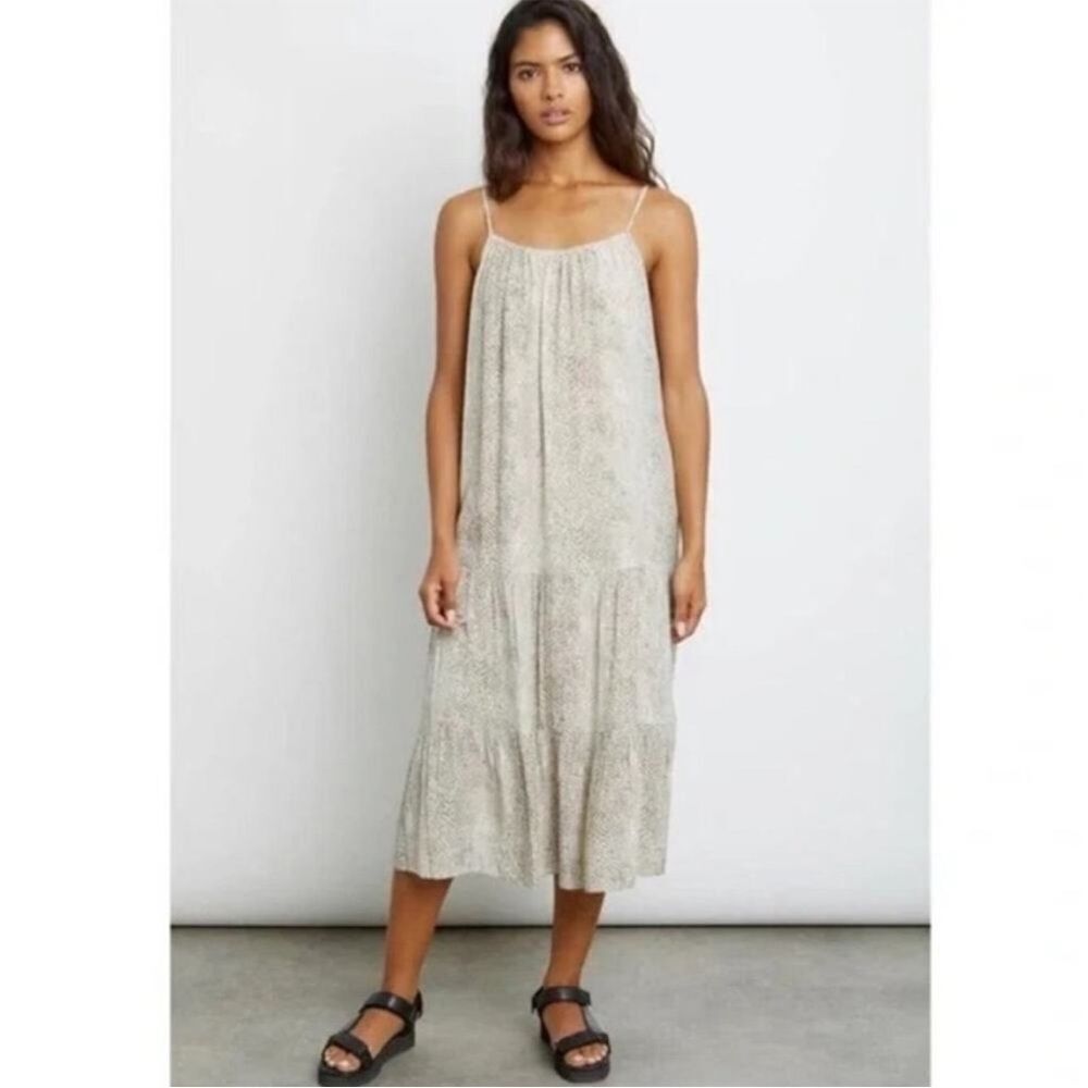 Rails Women’s Cream Adora Snakeskin Print Midi Dress XS